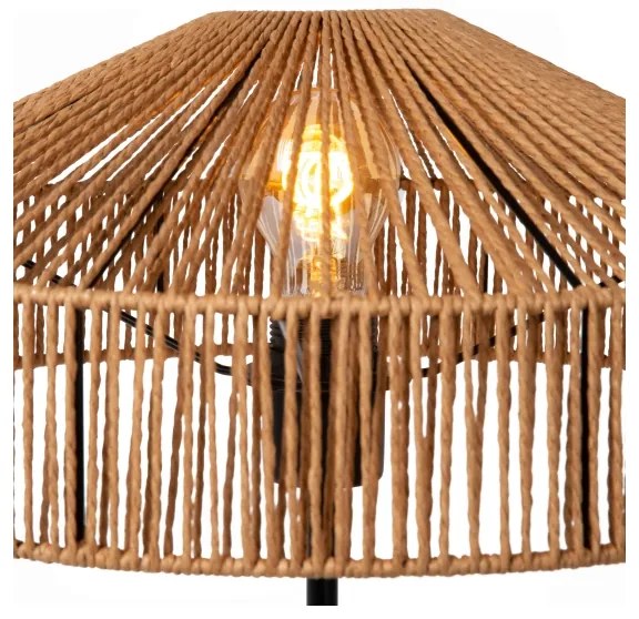 Lucide 10513/40/72 - Asztali lámpa YUNKAI 1xE27/60W/230V barna