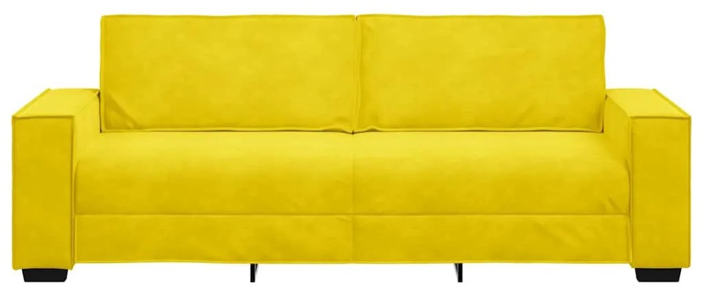 vidaXL 3 személyes sárga bársony kanapé 180 cm