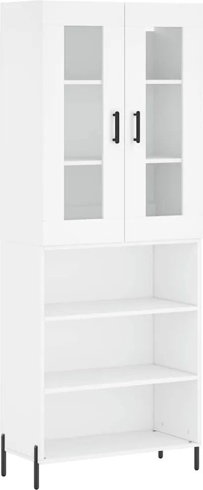 vidaXL fehér szerelt fa magasszekrény 69,5 x 34 x 180 cm