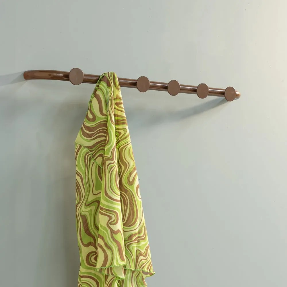 Sötétbarna fém fali fogas 75 cm Retro – Spinder Design