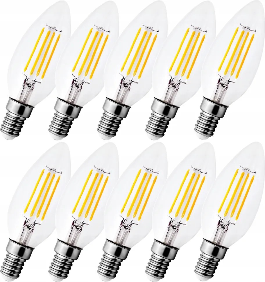 Led izzó E14 Filament 4W Edison C35 Semleges Dekorációs Gyertya