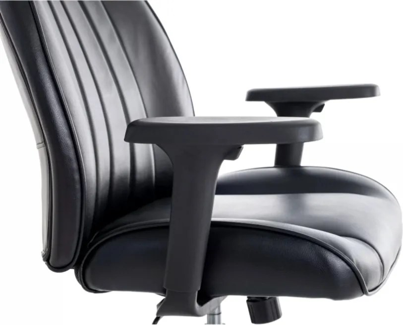 Q-093 eco-bőr forgószék fekete