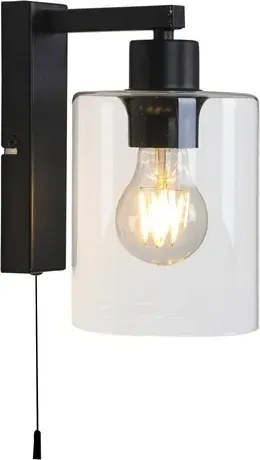 Rabalux beltéri fali lámpa e27 40w matt fekete miroslaw
