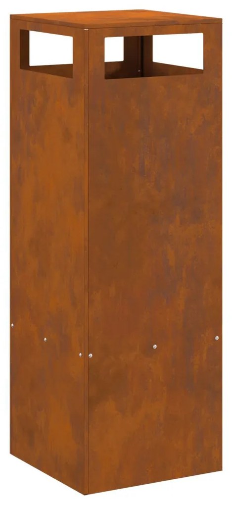 Tűzrakó Barna 35 x 35 x 100 cm időjárásálló acél