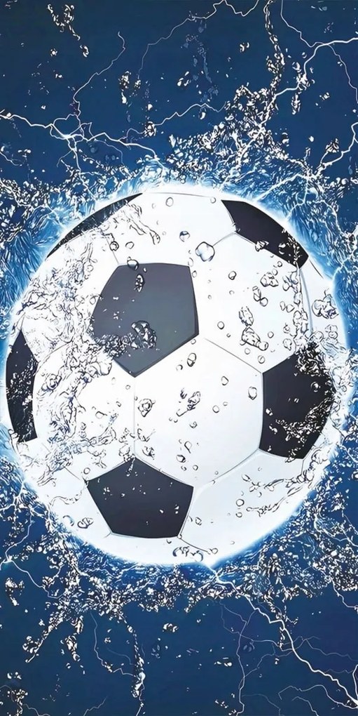 Óriás Törölköző Labdarúgás Vízcseppek Sport Törölköző 150x210