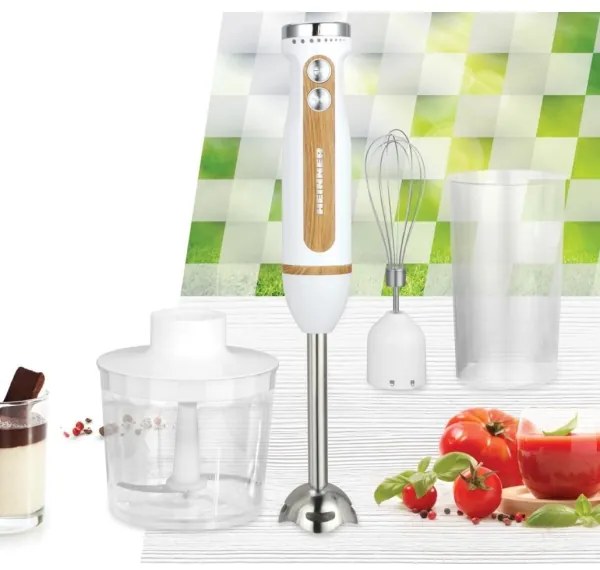 Heinner HB-DC600WH - Rúdmixer 600W/230V fehér/barna