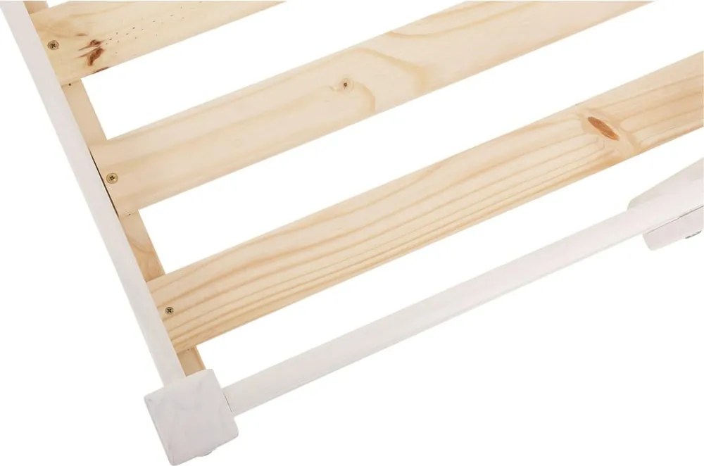 Alpi2 fehér magasított ágy borovi fenyőből - Støraa