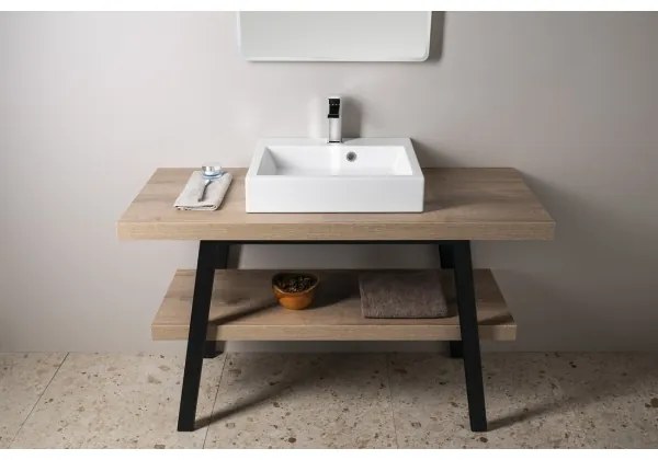 Sapho - Ráépíthető mosdó ORINOKO 50x42 cm márvány/fehér