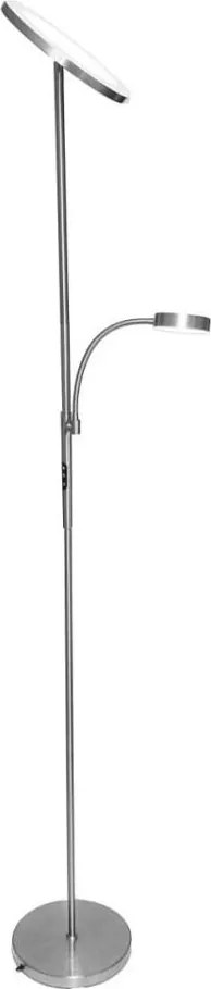 LED dimmelhető állólámpa NORA LED/25W/230V 2200/3000/4000K + LED/5W 3000K króm + távirányító