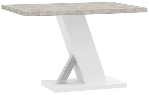 TORRE Étkezőasztal Fehér/Márvány Színben 138 cm