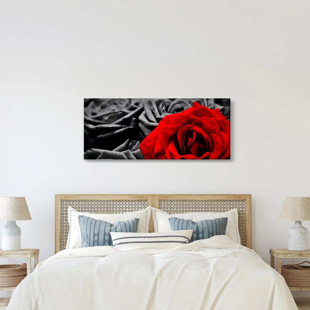 Kép - Rózsa virágok (120x50 cm)