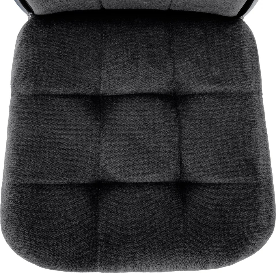 Szék, sötétszürke szövet/fém, ADORA 2 NEW