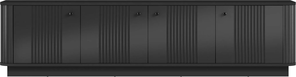 Vesper 4D TV szekrény 187 cm - fekete / fekete fogantyúk