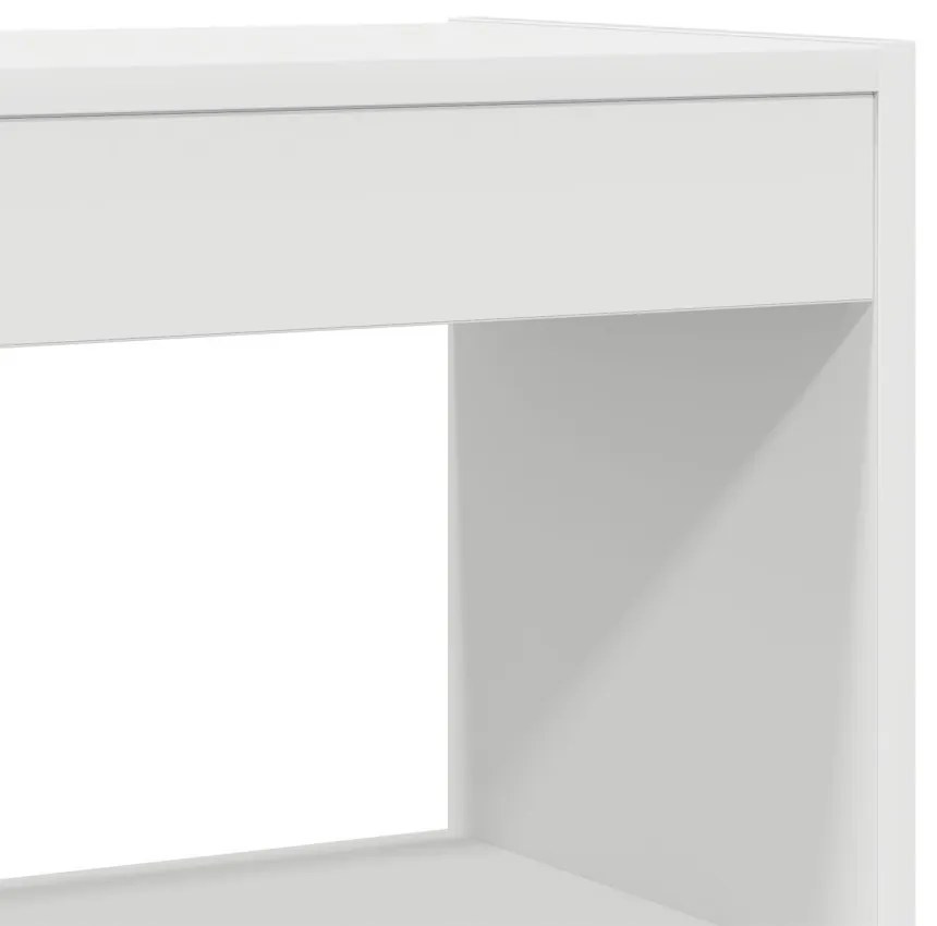 Fehér könyvespolc Fehér Szerelt fa 100 x 30 x 198 cm Polc