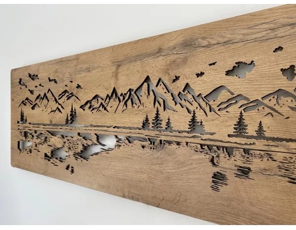 Li-Go 4778/A/4 - LED fali dekoráció LED/10W/5V 30000 mAh 120x40 cm tölgy