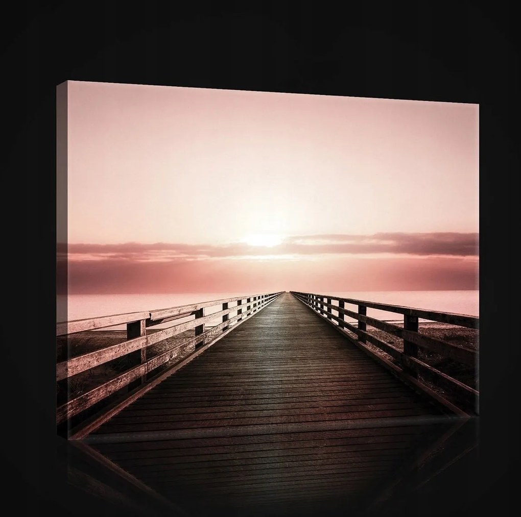 Vászonkép falikép képek móló tenger 100x75