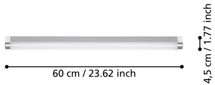 Eglo 99777- LED fürdőszobai tükörvilágítás TRAGACETE LED/15,5W/230V IP44 60 cm