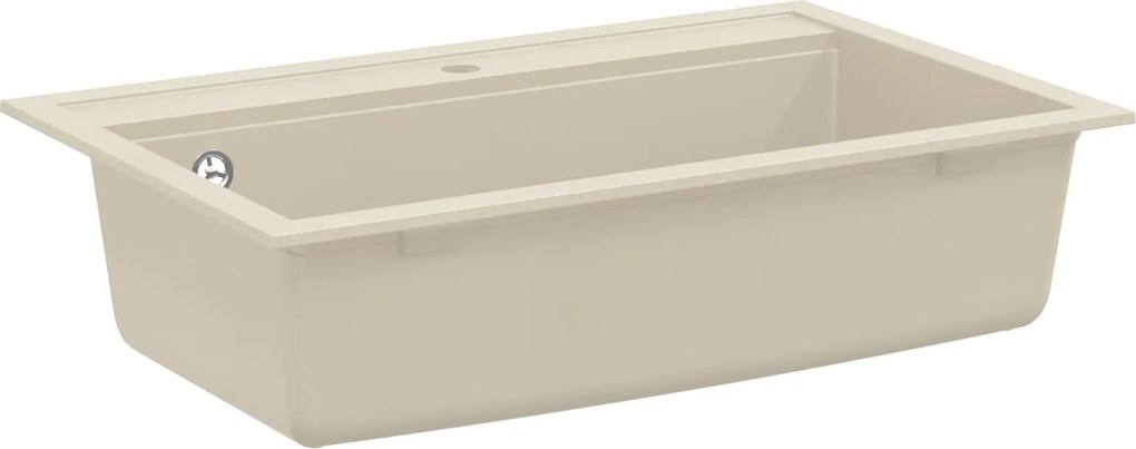 vidaXL Mosogató Bézs 795 x 505 mm Gránit