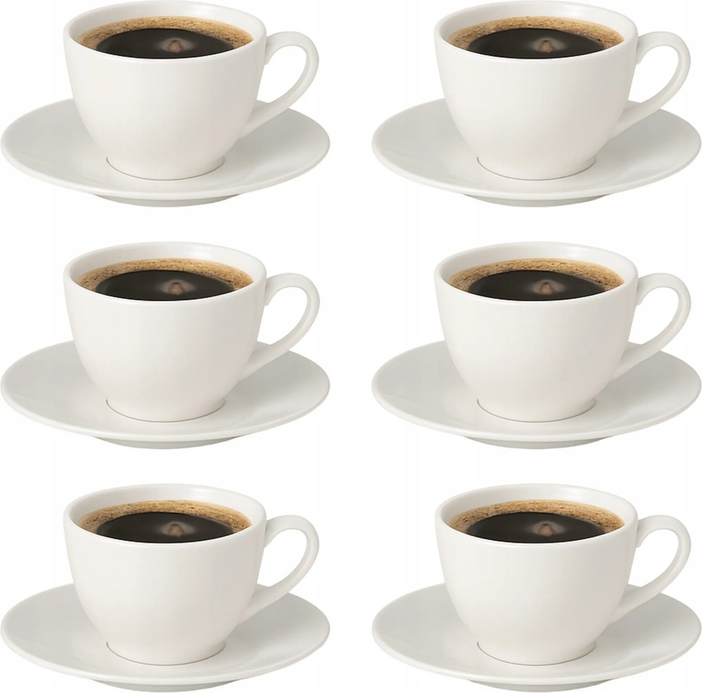 Kávés Desszertes Csésze Fehér Teáscsésze Szett Ambition 6