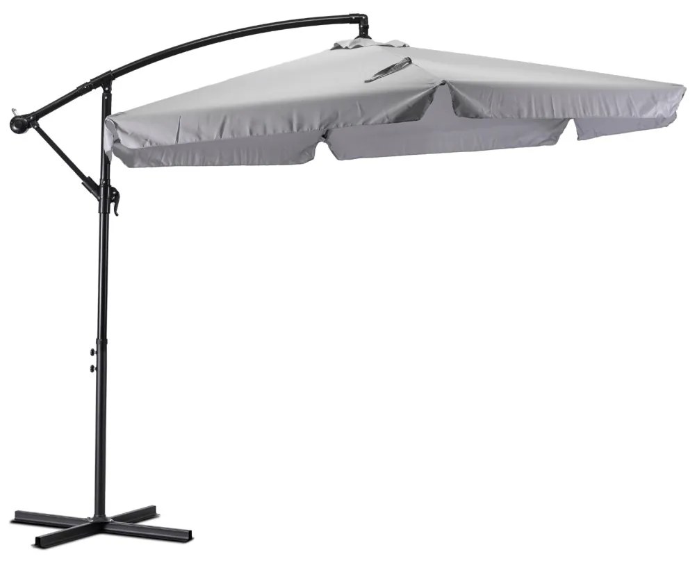 AKRON világosszürke kerti napernyő