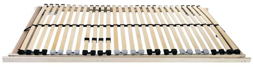 vidaXL Lécalap fejtámlával Barna 70 x 190 cm Tömör bükkfa