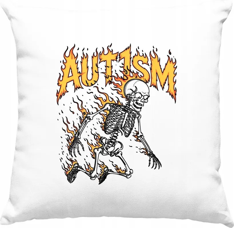 Párna autizmus csontváz mém vicc 3 fehér
