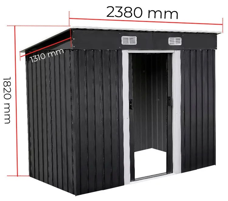 Nebraska 4x8 kerti szerszámtároló ház