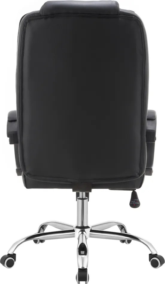 Irodai szék, fekete ekobőr, MADOX NEW