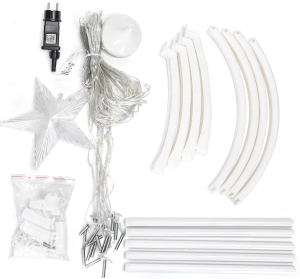 Aigostar - LED RGBICW kültéri karácsonyi dekoráció, 165 LED, 230 V, 1,8 m, IP44 + távirányító