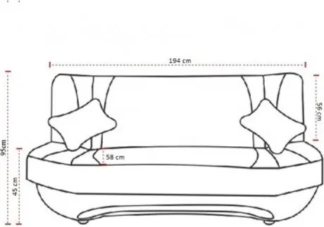 ANDROMEDA - kinyitható kanapé