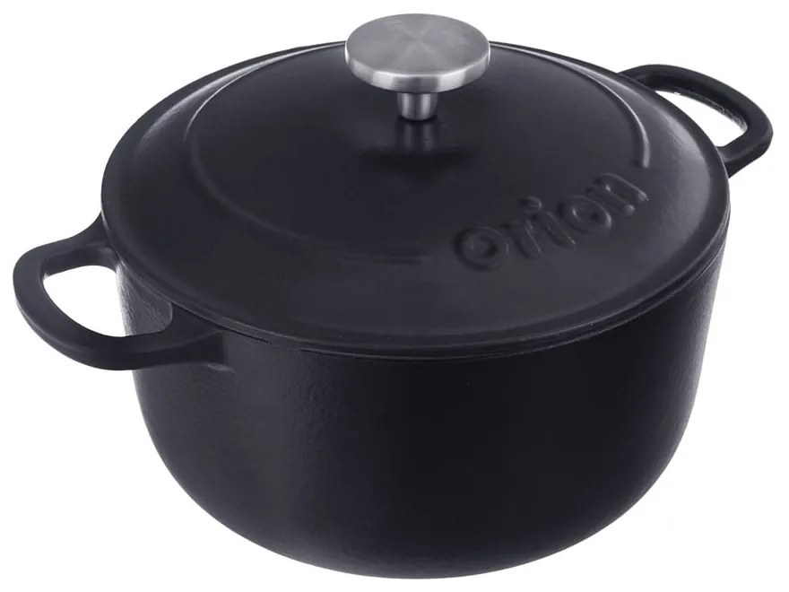 Indukciós tűzhelyhez alkalmas öntöttvas edény fedővel 3,3 l LITINA SMALT – Orion