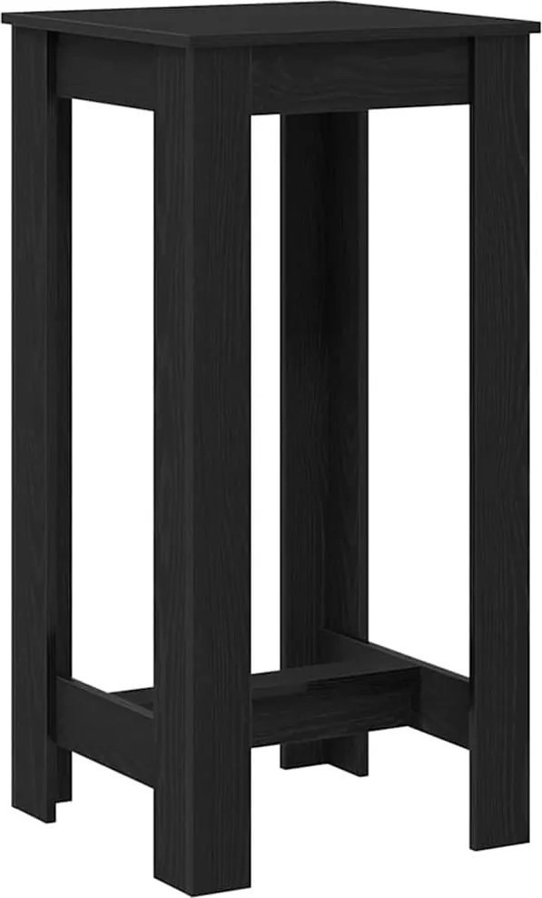 vidaXL Bárasztal Fekete tölgy 51 x 50 x 103.5 cm Faanyag