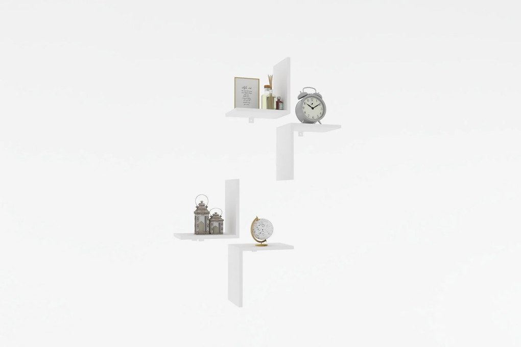 Fali polc Face - White