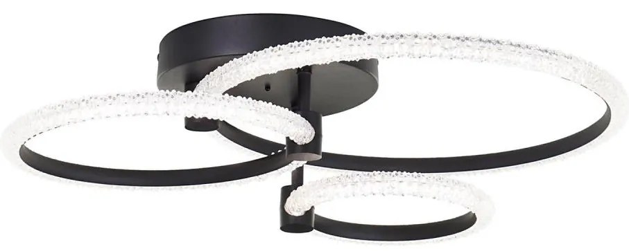 Brilliant - LED Dimmelhető mennyezeti lámpa AYDIN LED/34W/230V fekete + távirányító