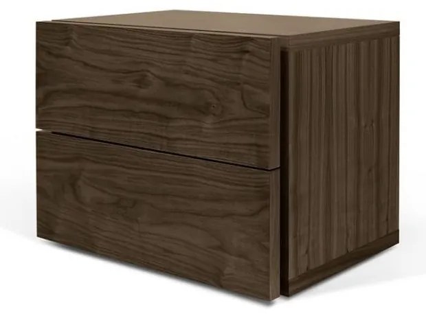 Aurora barna éjjeliszekrény 2 fiókkal - TemaHome