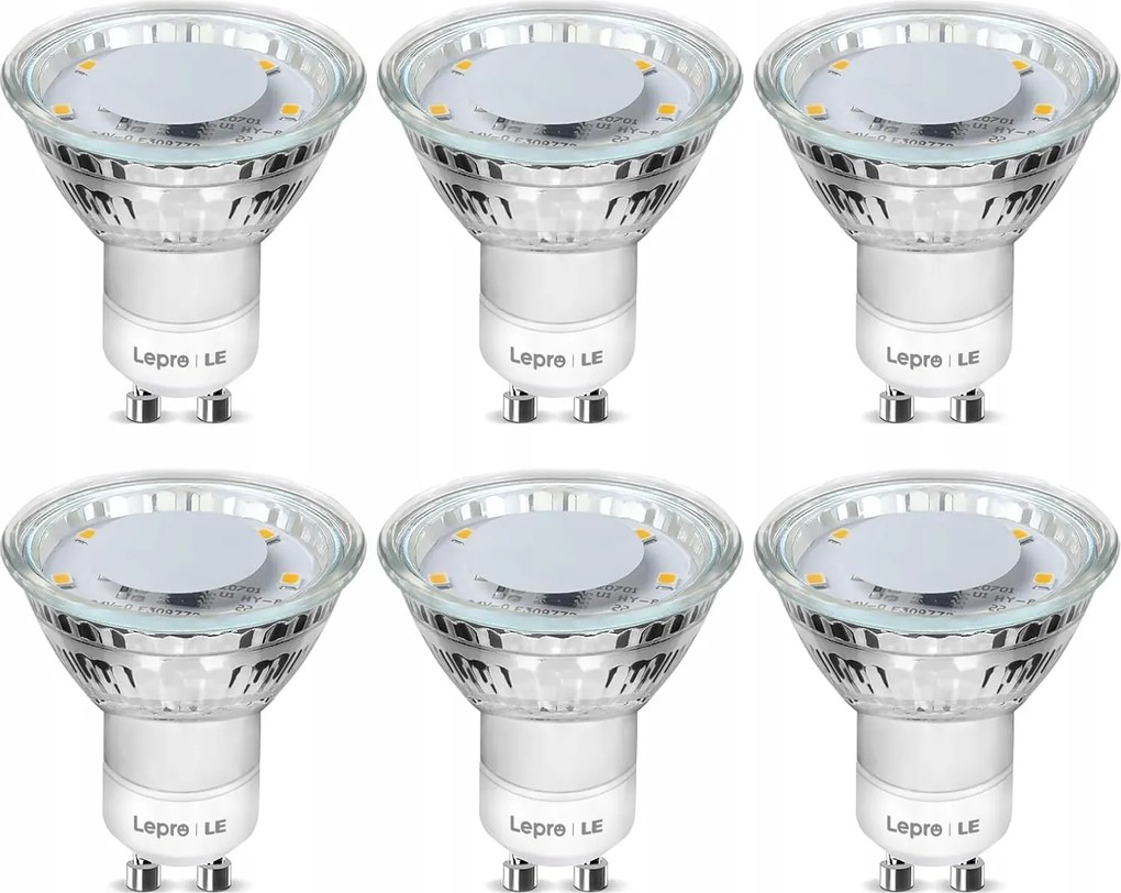 Energiatakarékos Led izzók GU10 4W=50W 325lm 2700K Meleg fehér 6db