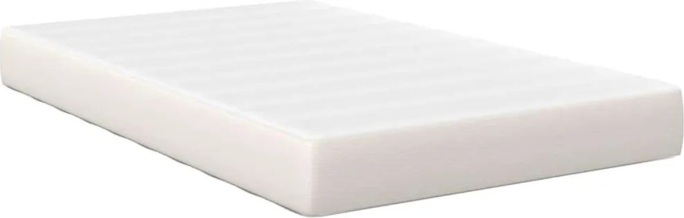 vidaXL Ágy Matrac matracmal Krém 120 x 200 cm szövet