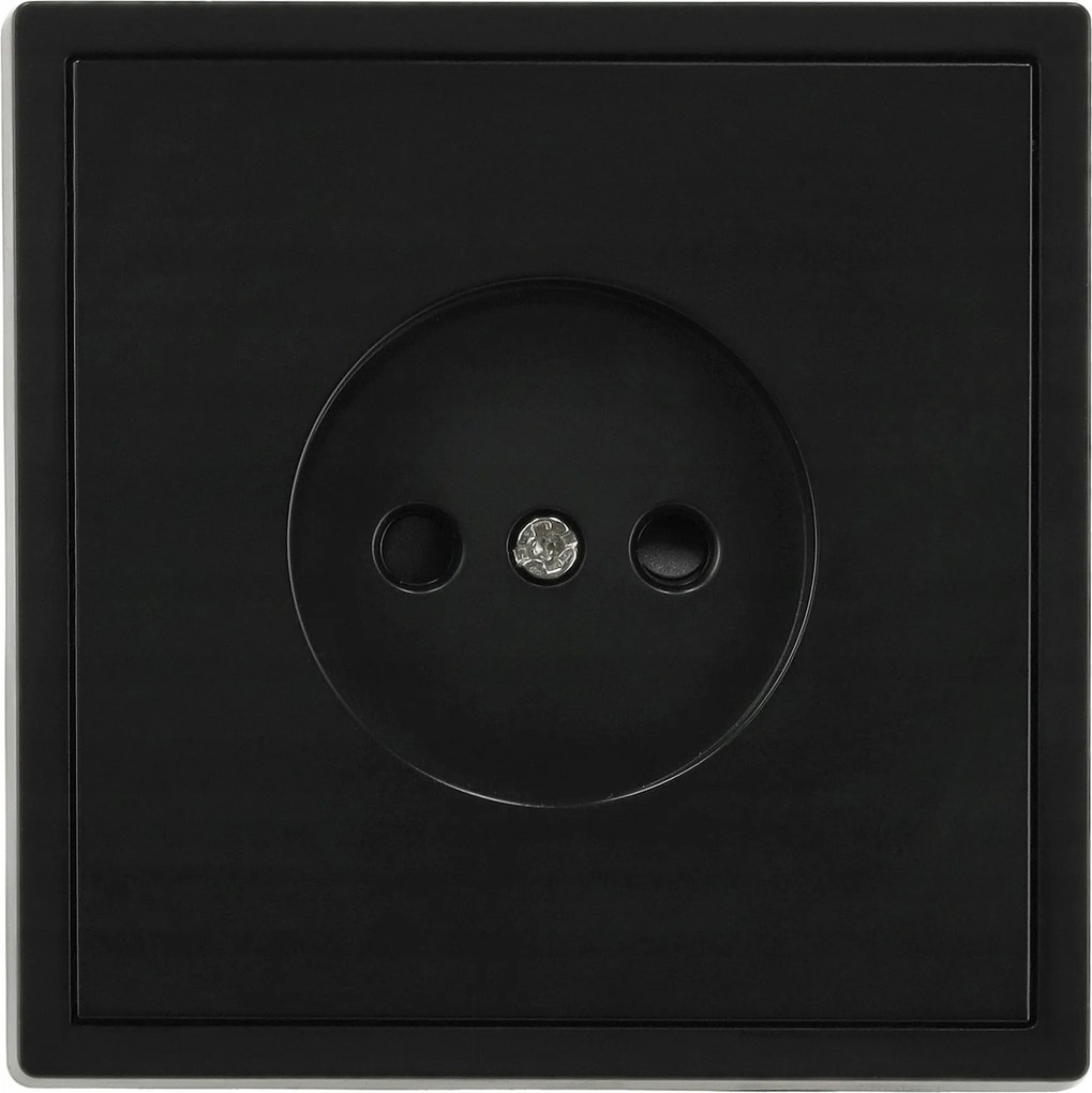 Kontakt Aljzat Elektromos Aljzat Szimpla Fehér FI60 Fekete keret