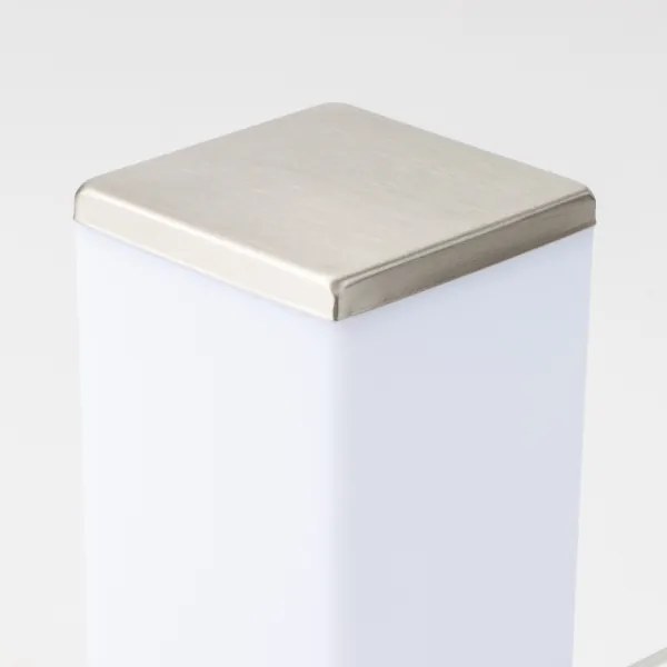 BRILAGI - Kültéri lámpa két Schuko aljzattal SCHUKO NOVA 1xE27/15W/230V 40 cm IP44 króm