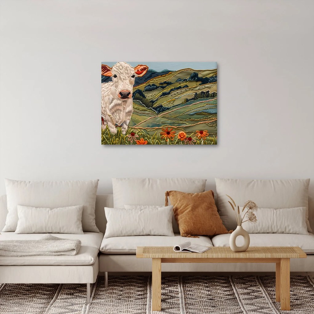 Kép - Kötött motívum utánzata (70x50 cm)