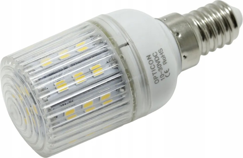 Led izzó E14 12V 24V DC 4W IP65 Kisfeszültségű Szín Fehér Meleg 3000K