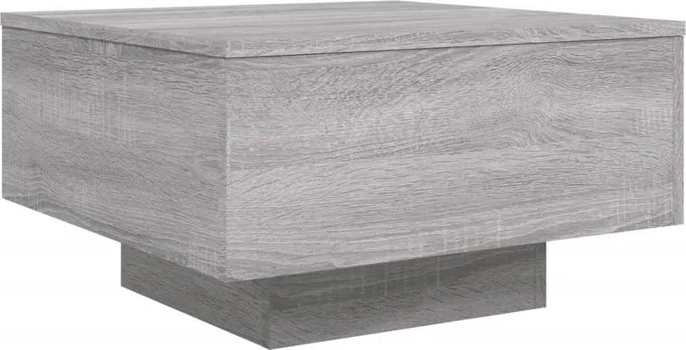 vidaXL szürke sonoma színű szerelt fa dohányzóasztal 55x55x31 cm