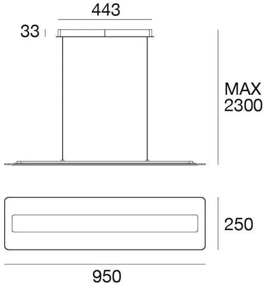 Linea Világítás 8939 - LED Csillár zsinóron ANTILE LED/45W/230V CRI 90 fehér/arany