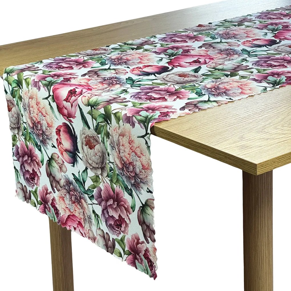 Foltálló Futópad Tavaszi Színes Virágok Bazsarózsa 50x120 cm