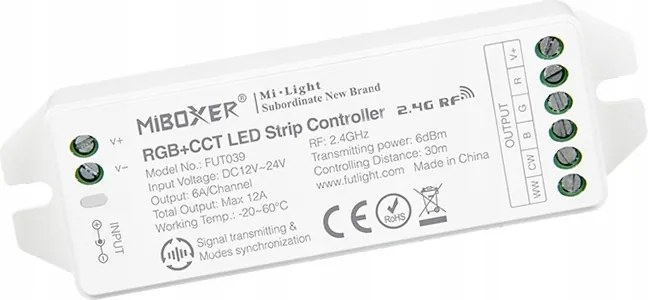 Milight MiBoxer Rgb Cct 4 zónás vezérlő FUT039M