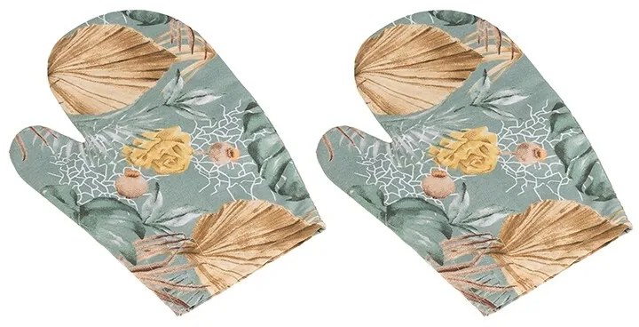 Bellatex Monstera edényfogó szürke, 28 x 18 cm, 2 db