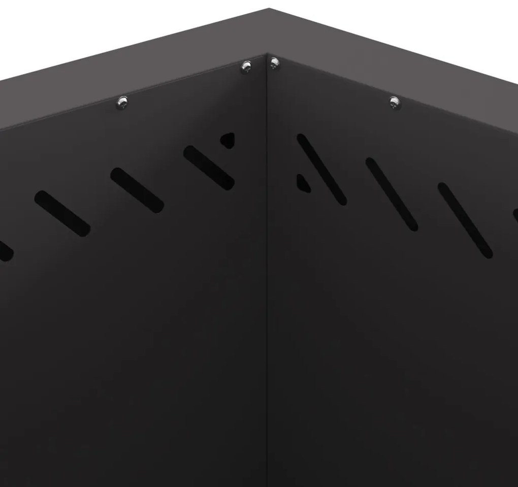 Tűzrakó Fekete 58 x 58 x 51 cm Acél