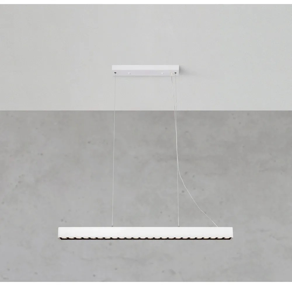 Fehér LED függőlámpa fém búrával Plano – Markslöjd