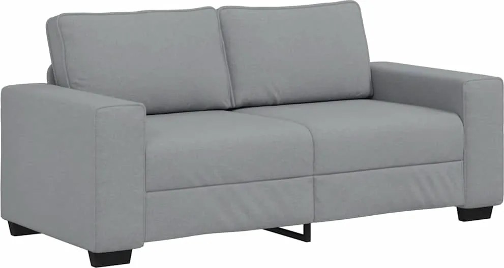 vidaXL kétszemélyes világosszürke szövetkanapé 180x77x82 cm