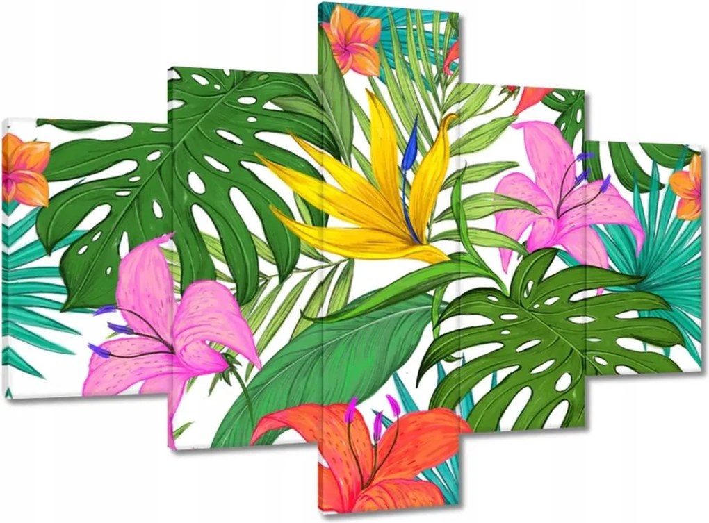 Vászonkép 100x70 Trópusi levelek Leaves